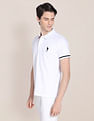 U.S. Polo Assn. Striped Hem Stretch Polo Shirt