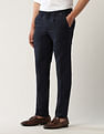 Arrow Newyork Mid Rise Textured Trousers