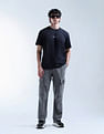 Flying Machine Cobain Loose Fit Mid Rise Cargo Jeans
