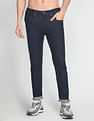 Flying Machine Mid Rise Slash Slim Tapered Jeans
