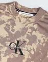 Calvin Klein Jeans Camouflage Print Cotton T-Shirt