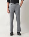 Arrow Regular Fit Textured Trousers