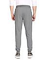 Aeropostale Men Grey Mid Rise Heathered Joggers