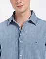 Tommy Hilfiger Solid Regular-Fit Cotton Shirt