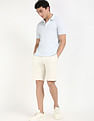 Tommy Hilfiger Relaxed Fit Solid Mid Rise Shorts
