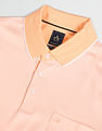Arrow Tipped Collar Knitted Polo Shirt