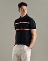 Tommy Hilfiger Striped Regular-Fit Cotton Polo T-Shirt