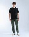Flying Machine Mid Rise Relaxed Tapered Fit Trousers