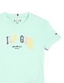 Tommy Hilfiger Girls Green Logo T-Shirt