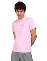 Calvin Klein Men Pink Institutional Collar Slim Fit Polo Shirt