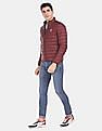 U.S. Polo Assn. Men Maroon Long Sleeve Quilted Puffer Jacket