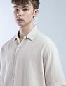 Flying Machine Textured Cotton Color Of Home Shirt