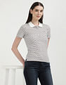 Tommy Hilfiger Slim Fit Geometric Printed Polo Shirt