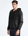 Flying Machine Brand Print Hooded Jacket