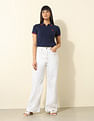 U.S. Polo Assn. Women Regular Fit Brand Printed Polo Shirt