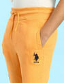 U.S. Polo Assn. Kids Boys Pure Cotton Solid Joggers