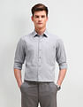 Arrow Slim Fit All-Over Pattern Shirt