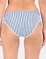 Calvin Klein Underwear Women Blue And White Striped Bikini Panties