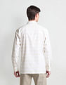Arrow Patterned Dobby Cotton Shirt