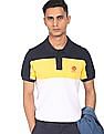 U.S. Polo Assn. Cotton Colour Block Polo Shirt