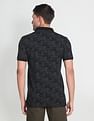 Arrow Sports Floral Print Cotton Pique Polo Shirt