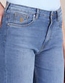 U.S. Polo Assn. Women High Rise Wide Leg Jeans