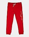 Tommy Hilfiger Kids Boys Red Drawstring Waist Brand Embroidered Essential Sweatpants