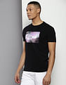 Calvin Klein Crew Neck Photo Print T-Shirt
