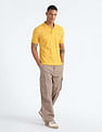 Flying Machine All Over Print Cotton Polo Shirt