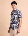 U.S. Polo Assn. Denim Co. Slim Fit Abstract Printed Shirt