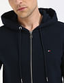Tommy Hilfiger Solid Regular-Fit Cotton Hodded Sweatshirt