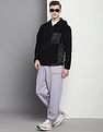 Calvin Klein Velour Hooded Sweatshirt