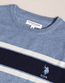 U.S. Polo Assn. Crew Neck Horizontal Stripe Sweater