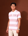 U.S. Polo Assn. Horizontal Striped Working Holiday Polo Shirt