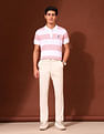 U.S. Polo Assn. Horizontal Striped Working Holiday Polo Shirt