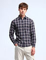 Flying Machine Slim Fit Dobby Checked Shirt
