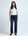 U.S. Polo Assn. Women High Rise Straight Fit Jeans