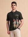 U.S. Polo Assn. Denim Co. Brand Printed Pure Cotton Polo Shirt