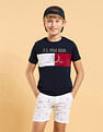 U.S. Polo Assn. Kids Boys Colourblocked Regular Fit T-Shirt
