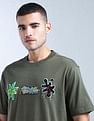 Flying Machine Brand Appliqued Pure Cotton T-Shirt