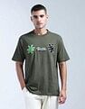 Flying Machine Brand Appliqued Pure Cotton T-Shirt