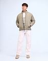 Flying Machine Regular Fit Solid Padded Jacket