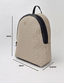 Tommy Hilfiger Logo Beige Pvc Backpack