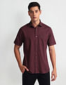 Arrow Sports Cutaway Collar Solid Shirt
