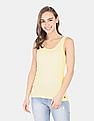 U.S. Polo Assn. Women U-Neck Ribbed Knit Tank
