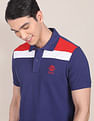 U.S. Polo Assn. Logo Embroidered Colour Block Polo Shirt