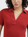 Tommy Hilfiger Slim Open Placket Tipping Polo Shirt