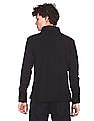 U.S. Polo Assn. Men Black Brand Logo Long Sleeve Polo Shirt