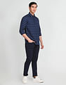 Arrow Sports Horizontal Stripe Cotton Casual Shirt