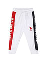 U.S. Polo Assn. Kids Brand Tape Panelled Cotton Track Pants